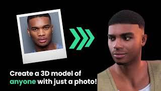Make a 3D Model from a Photo - Face Transfer 2