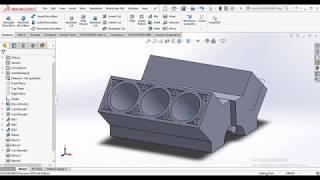 Solidworks :- Car Engine Block | IMPULSE