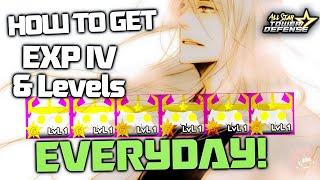 How To Efficiently Grind Exp IV & Levels Every Day In ASTD  |  All Stars Tower Defense