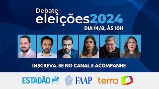 ASSISTA À INTEGRA: DEBATE PREFEITURA DE SP | ELEIÇÕES 2024