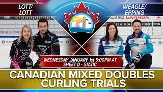 2025 Mixed Doubles Curling Trials - Draw 11D - LOT/LOT vs. WEA/EPP