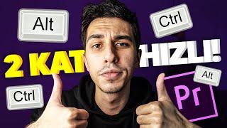 YouTube Videolarınızı 2 KAT HIZLI Montajlayın! - Adobe Premiere Pro Kısayolları