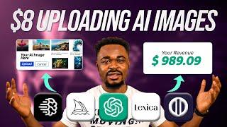 Earn $8+ Uploading Ai Images Online - (Make Money Online)