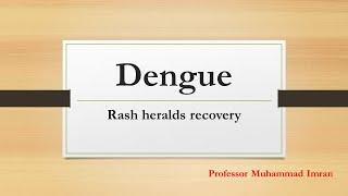 dengue rash