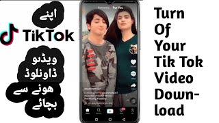 TikTok || Allow your videos to be downloaded Select On Off || Not Donwoland Problem Solve in TikTok