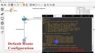 Default Route Configuration | GNS3 Lab | Technical Hakim