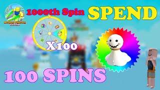 1000th Spins Daily Wheel Weapon Fighting Simulator