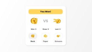 Build Rock Paper Scissors Using HTML CSS & JavaScript | JavaScript Game Project