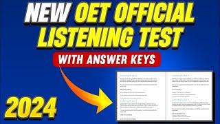 OET Listening Mock Test 2024 | Updated Practice for Doctors & Nurses with Answers