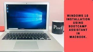 Install Windows 10 on MacBook using Boot Camp Assistant.