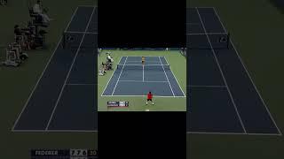 ️FLICKER WARNING️  #federer #djokovic #tennis #trickshot