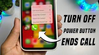 How to turn off power button ends call in iphone | Disabled turn off power button ends call iphone