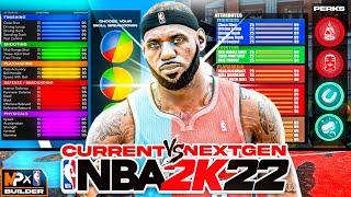 NEXT GEN vs CURRENT GEN BUILD SYSTEM! **MUST WATCH** BEFORE YOU MAKE A BUILD ON NBA 2K22!