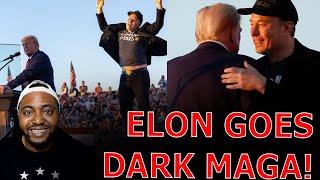 Liberal Media SEETHES Over Elon Musk GOING DARK MAGA At Trump's Return To Butler Rally!