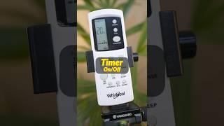 Whirlpool AC Remote Control Guide  On/Off Timer  #shorts #remotecontrol #airconditioner