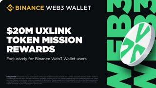 Binance Web3 x UXLINK Airdrop  | How To Complete All Task Step By Step