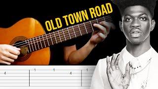 OLD TOWN ROAD Guitar Tutorial | TABS | Lil Nas X