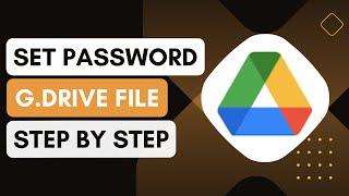 How To Set Password On Google Drive File Or Folder !