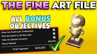 The Fine Art File All Bonus Objectives Guide (Full Stealth) in GTA Online Agents of Sabotage