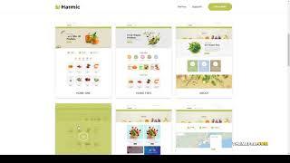 Harmic  Organic Food Shopify Theme shop organic Website Builder