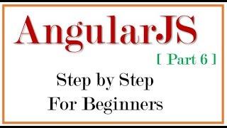 6 AngularJS : build angularjs application from scratch with php-- database connection