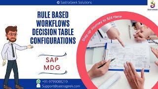 WF Rule Based Workflows - Decision Table Configurations || SAP MDG