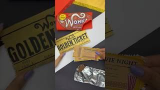 DIY Wonka Chocolate Gift Idea  #shorts #craft #diy #creative #art #gift #handmade #crafts #draw