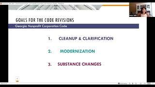 Sections | Nonprofit Law Section |  Georgia Nonprofit Corporation Code Revisions