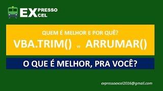 VBA.Trim() vs Application.WorksheetFunction.Trim() - ou Arrumar()