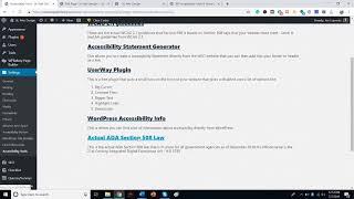 WP Accessibility Tool Plugin