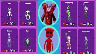 MERGE MONSTER SCARY GARDEN VS MERGE MONSTER 100 DOORS MERGE BATTLE FULL FIGHTING GAMEPLAY