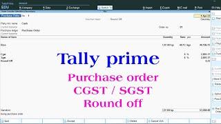 purchase order in tally prime | tally prime | tally prime purchase order | purchase order entry