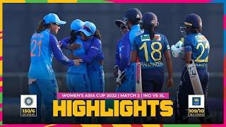 India vs Sri Lanka | Women's Asia Cup 2022 | Match 2