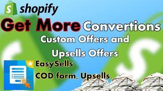 COD form and Upsells offers in Shopify with EasySell Shopify App