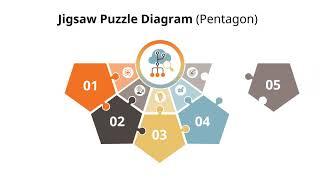 Semi-Circle Puzzle List Diagram Animated Slides in PowerPoint