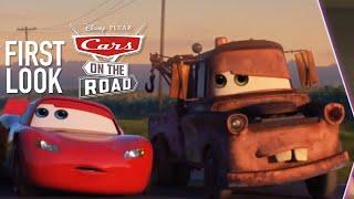 Disney+ Cars on the Road - First Look at Lightning McQueen & Mater (New Paint Job?)