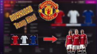 Football Manager 24 - How to download TEAM KITS! (2D & 3D)