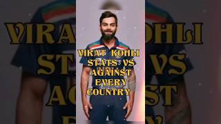 VIRAT KOHLI STATS VS AGAINST EVERY COUNTRY (PART 1)