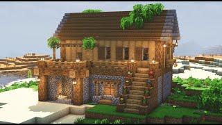 Minecraft | How To Build a Cozy Wooden Survival House