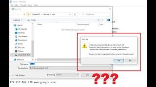 Unable to save changes to Hosts file | Issue Resolved |