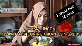 MAKAN NASI KUNING + IKAN ASIN GABUS MANTAP #salamsehat #irt #kulinerindonesia #makananindonesia