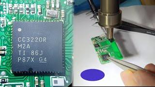 Soldering MCU & QFN IC Chips with Hot Air Station