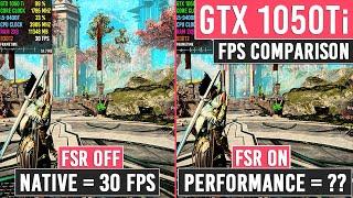 GTX 1050 Ti | AMD FidelityFX Super Resolution | Godfall FPS Comparison | 1080p (AMD FSR)
