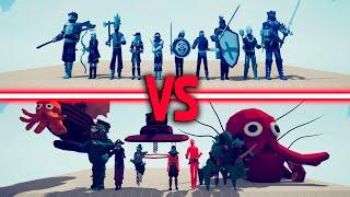 ALIEN TEAM + PIRATE TEAM vs  ICE FACTION - Totally Accurate Battle Simulator | TABS