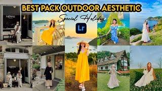 BEST PACK OUTDOOR AESTHETIC | Free 5+ Preset Lightroom Mobile DNG | Tutorial Lightroom