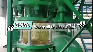 Small to Big scale Used oil distillation Plant Solutions to Recycle Waste oil to Diesel