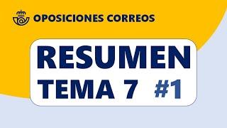 RESUMEN  Tema 7 #1 . Unidades de Reparto │Oposiciones Correos 2021