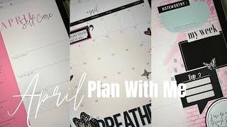 Plan With Me | April Weekly and Monthly Inpo Ft. Moses Digital Studio l