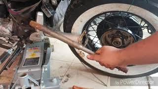 Yamaha Virago 535  - Final Drive Maintenance Service (Greasing The Gear)/ Buka Axle Tambah Gris.