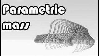 Learn Revit in 5 minutes: Parametric mass.Dynamo array path. Enscape render  #25